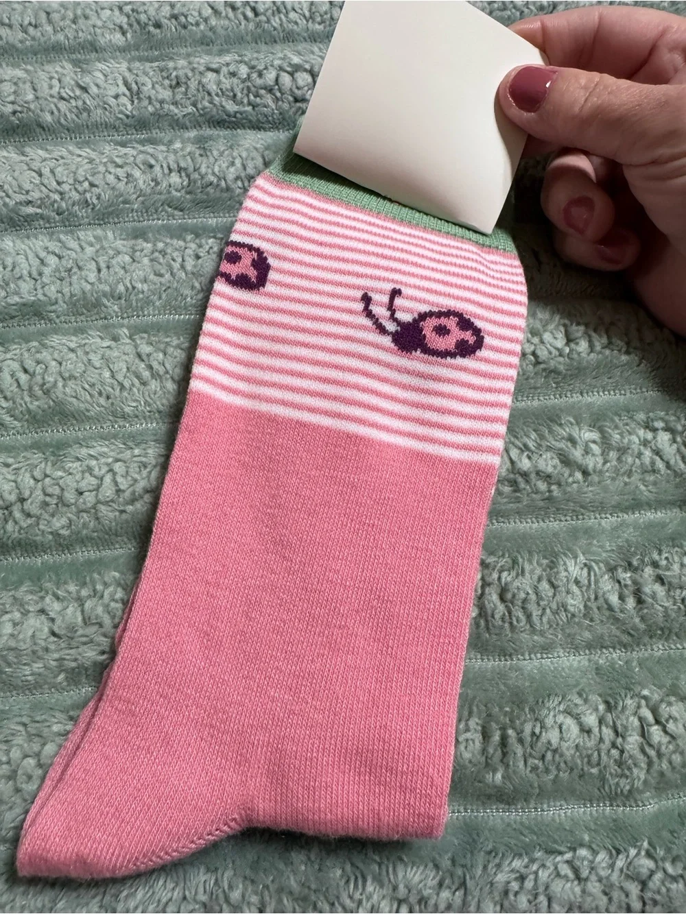 NWT Strawberry Shortcake Pink Graphic Crew Socks